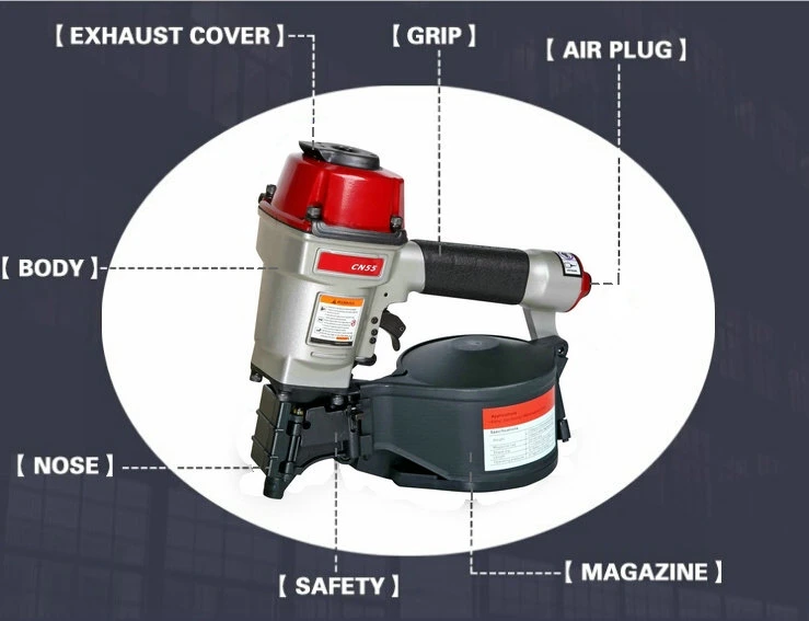 Cn55 Pneumatic Coil Nailer