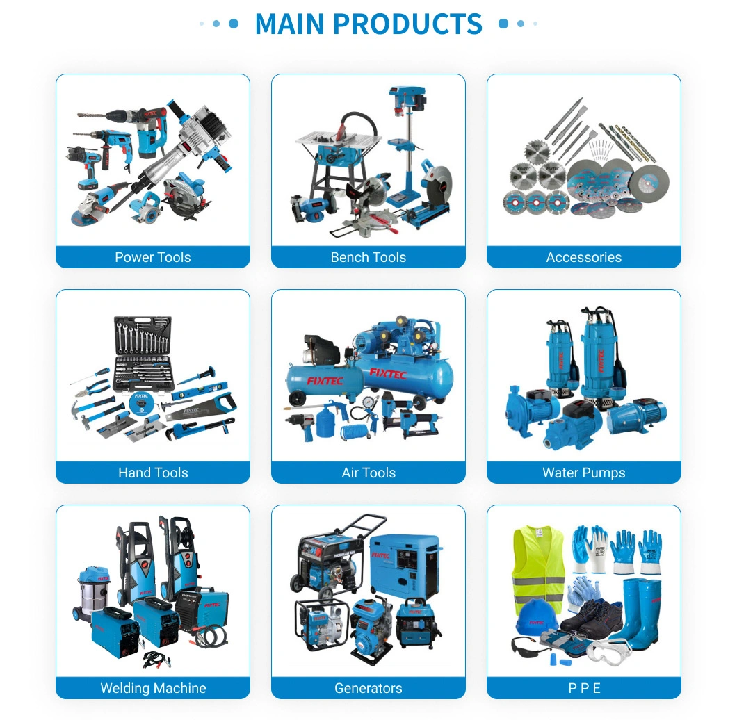 Fixtec Air Tools Nail Gun Pneumatic Air Stapler Nailer Gun Machine